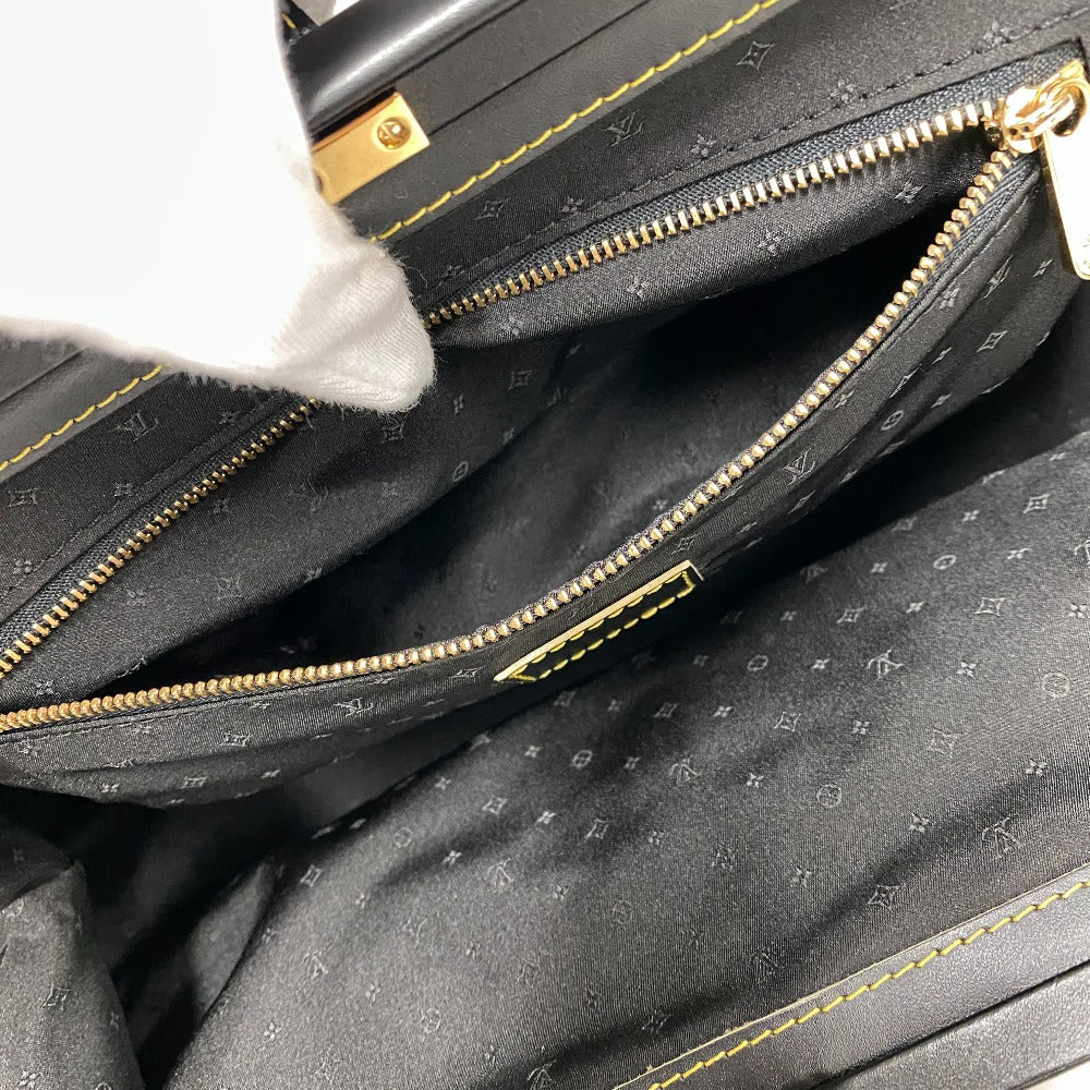 LOUIS VUITTON Handbag M91805 Suhali, goat leather black Suhali line Angenu PM