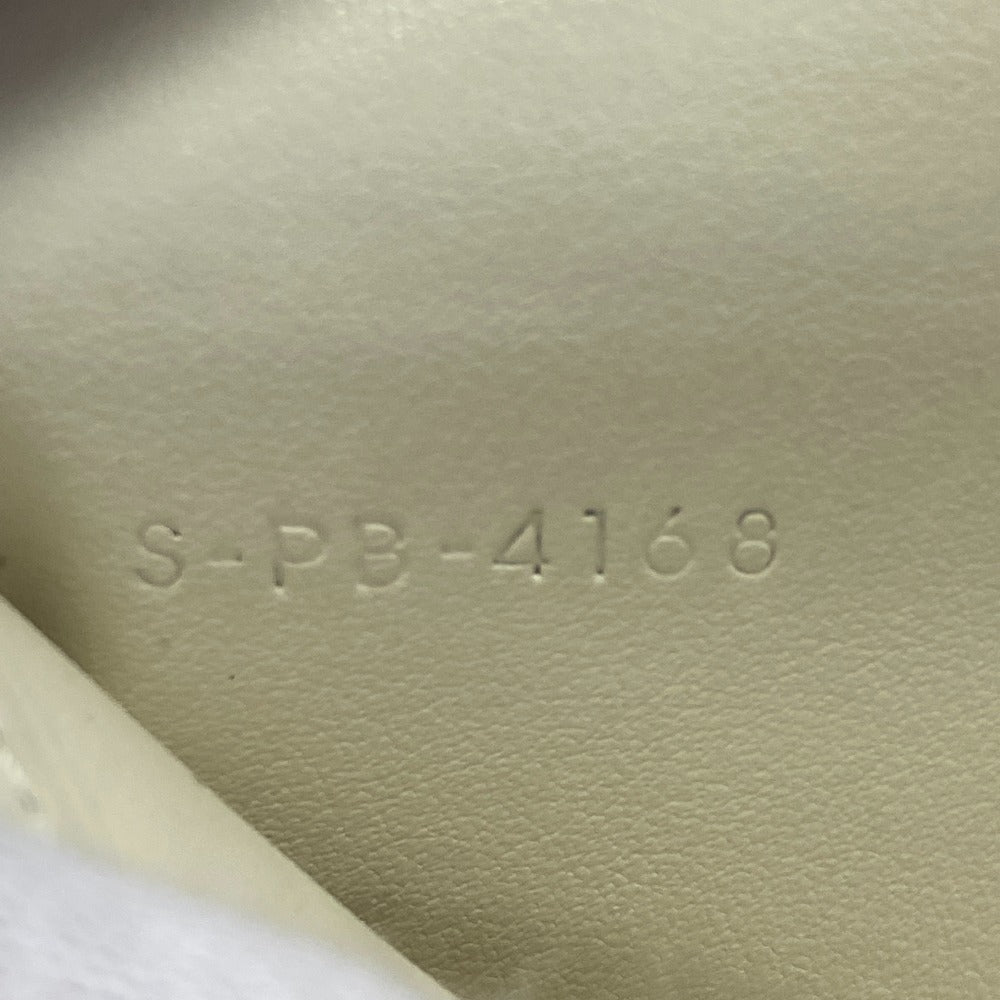 CELINE Long Wallet Purse leather white Large flap wallet