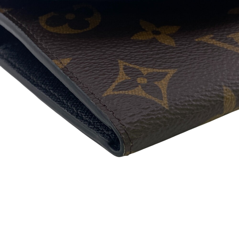 LOUIS VUITTON Long Wallet Purse M82157 leather Brown Monogram reverse Portefeuille Emily