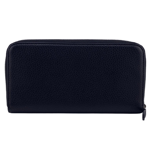 PRADA Long Wallet Purse 1ML506-2BBE Leather, Vuttero Dino black