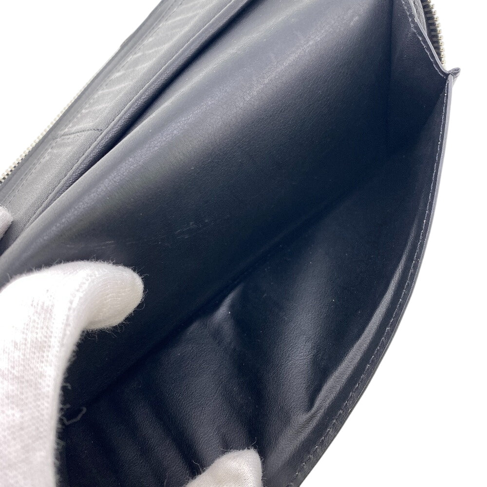 LOUIS VUITTON Long Wallet Purse M58823 Cowhide, Leather black Taurillon Clemence Zippy Wallet Vertical