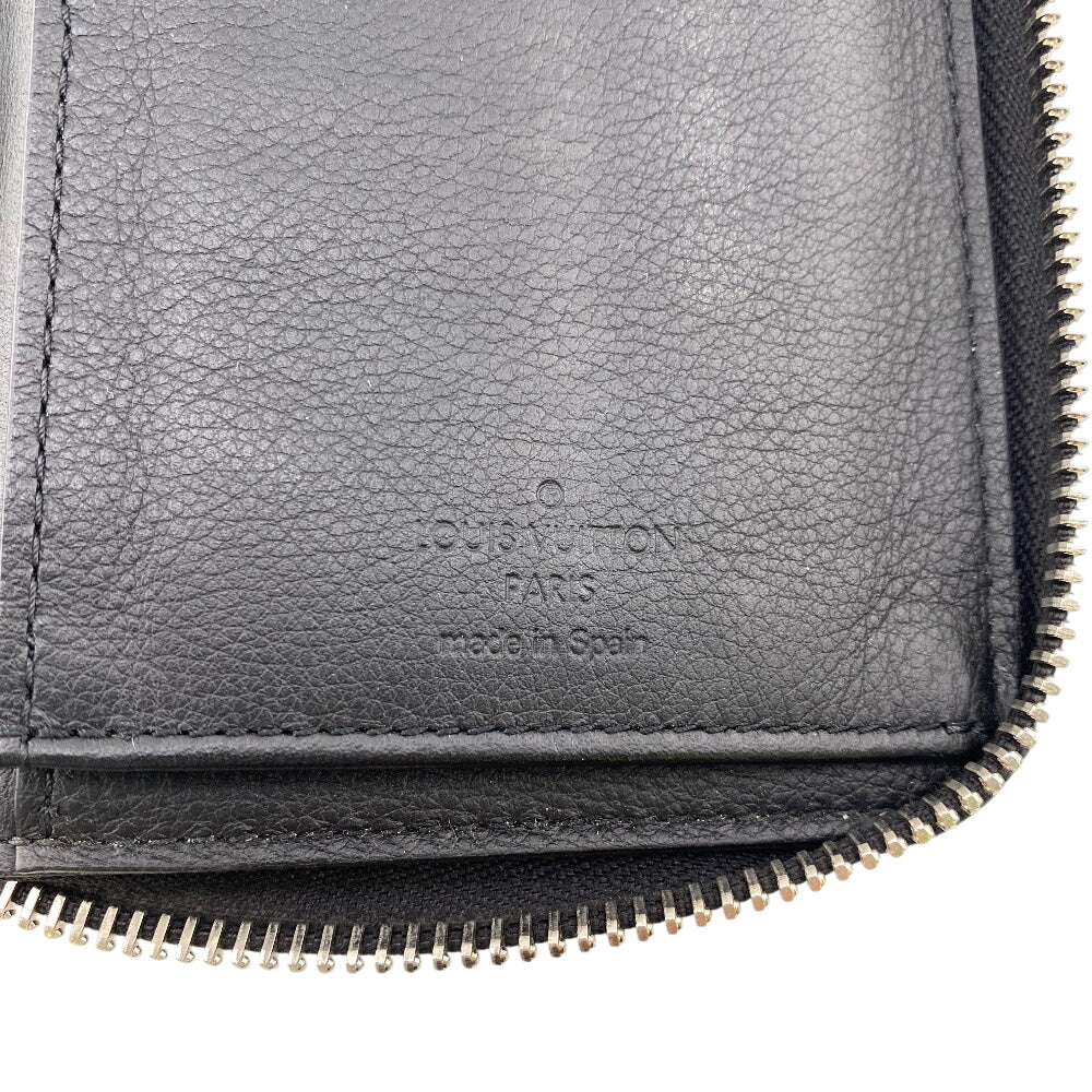 LOUIS VUITTON Long Wallet Purse M58823 Cowhide, Leather black Taurillon Clemence Zippy Wallet Vertical