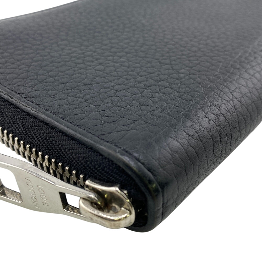 LOUIS VUITTON Long Wallet Purse M58823 Cowhide, Leather black Taurillon Clemence Zippy Wallet Vertical