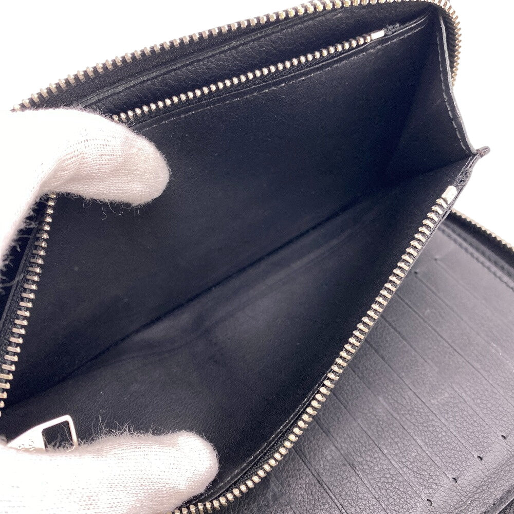 LOUIS VUITTON Long Wallet Purse M58823 Cowhide, Leather black Taurillon Clemence Zippy Wallet Vertical