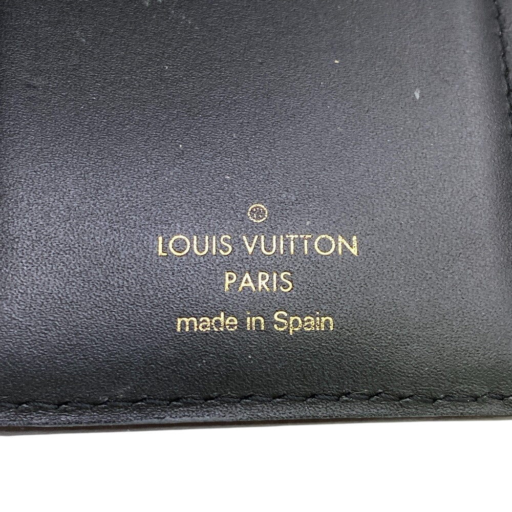 LOUIS VUITTON Tri-fold wallet M68725 leather Brown Monogram reverse Portefeuille Daufine Compact