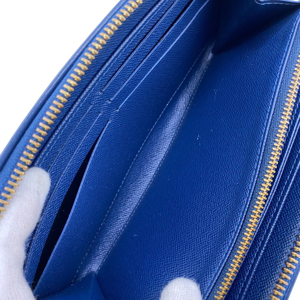LOUIS VUITTON Bifold Wallet M81226 Monogram denim blue Monogram jacquard denim