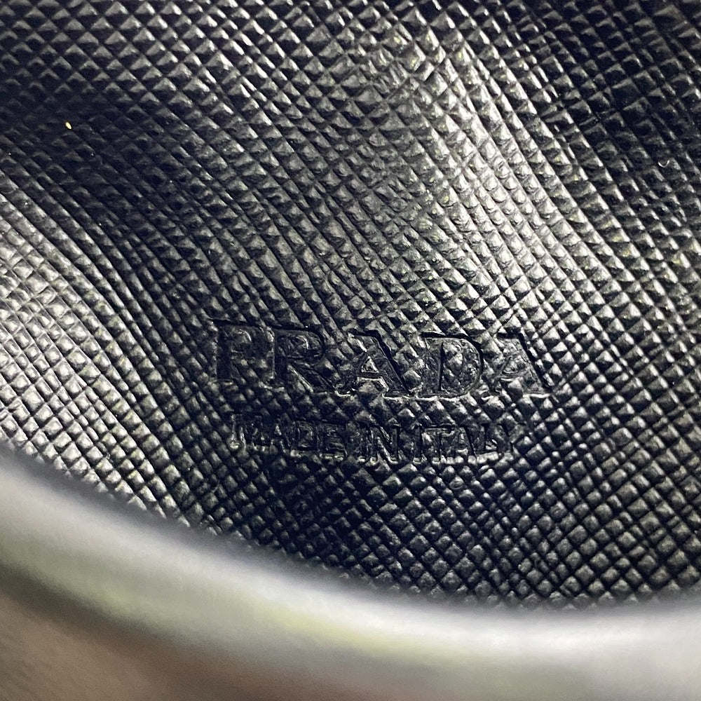 PRADA Coin case 2MM004 leather black Safiano