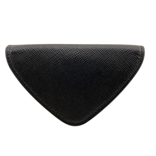 PRADA Coin case 2MM004 leather black Safiano