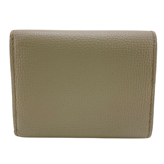 LOEWE Tri-fold wallet leather beige anagram Trifold