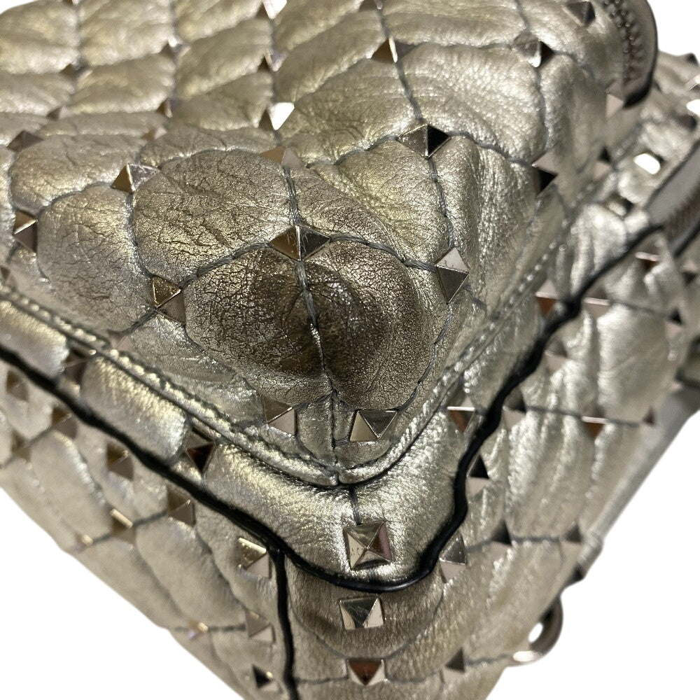 VALENTINO Backpack leather Silver