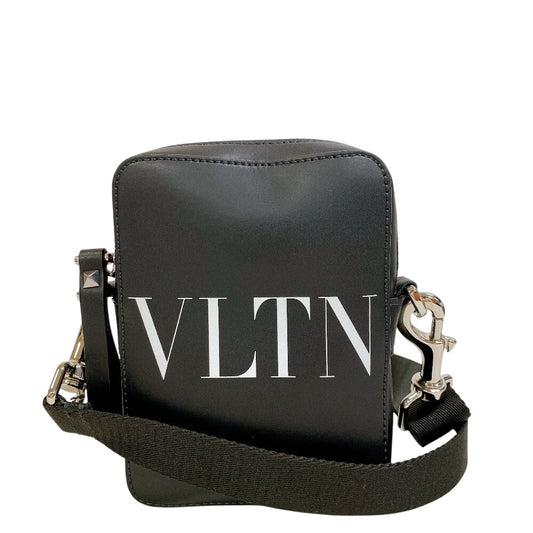 VALENTINO Shoulder Bag 5Y2B0943 Leather, Canvas black VLTN logo