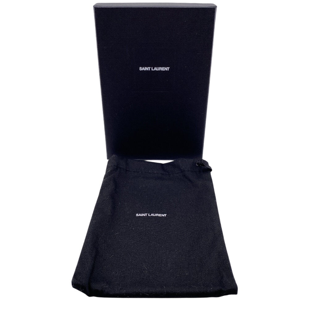 SAINT LAURENT Bifold Wallet leather Brown type