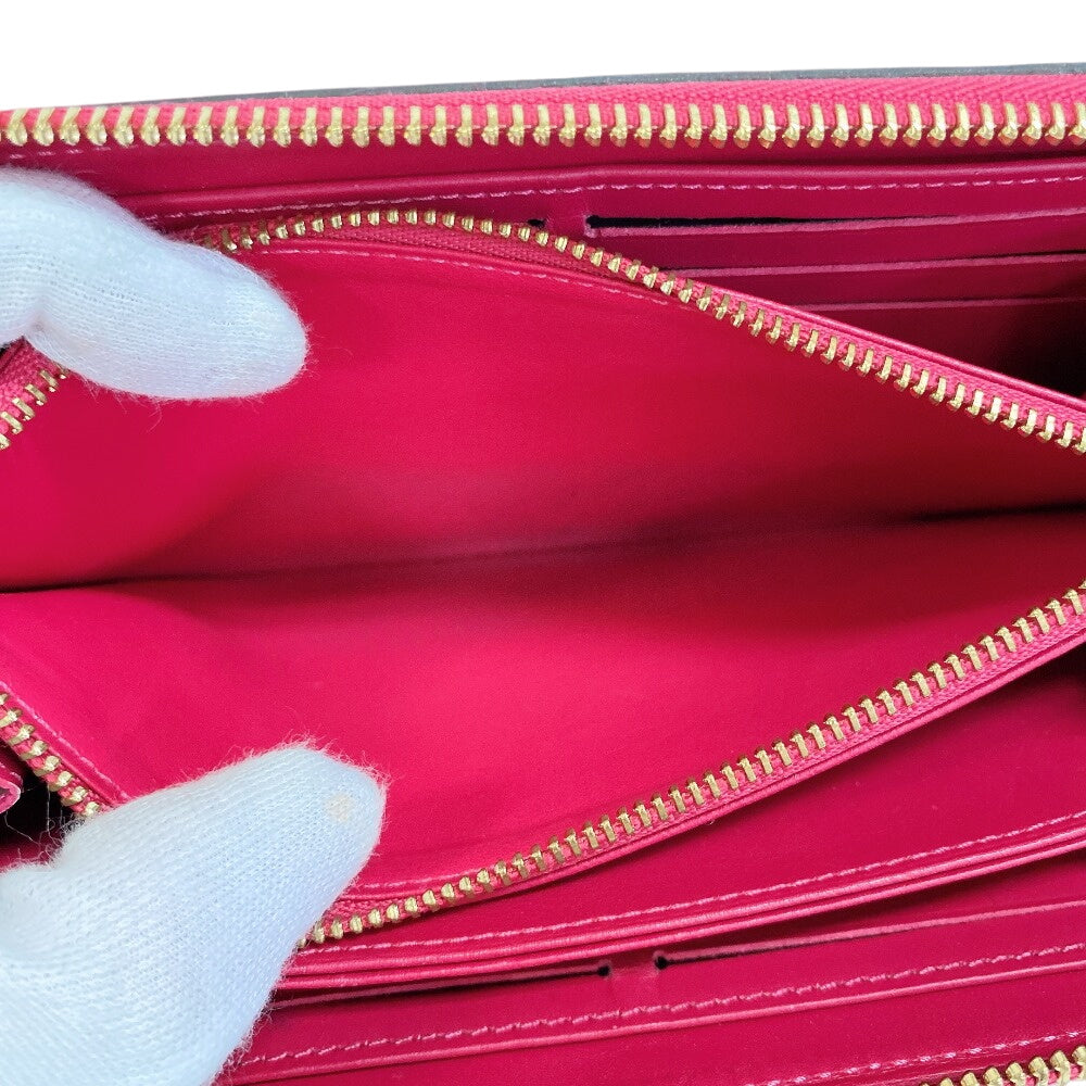 LOUIS VUITTON Long Wallet Purse M90346 Monogram Vernis pink Monogram Vernis Zippy wallet