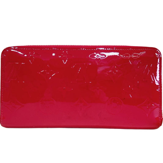 LOUIS VUITTON Long Wallet Purse M90346 Monogram Vernis pink Monogram Vernis Zippy wallet