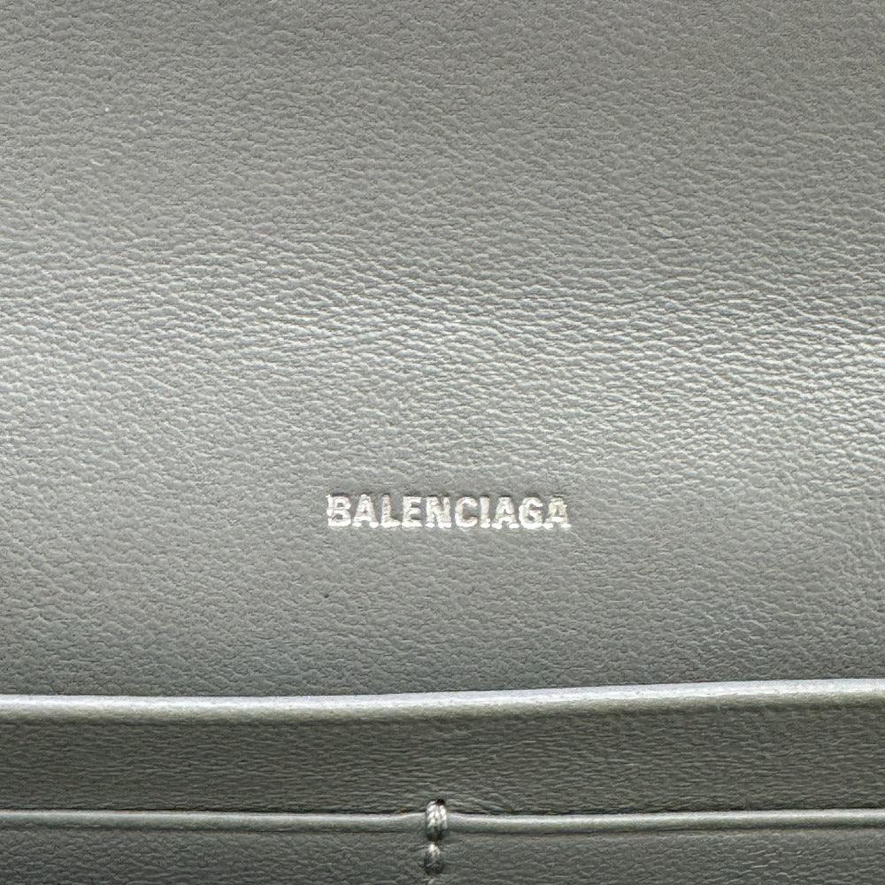 BALENCIAGA Long Wallet Purse 736732 leather beige envelope