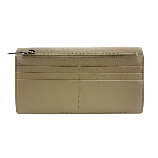 BALENCIAGA Long Wallet Purse 736732 leather beige envelope
