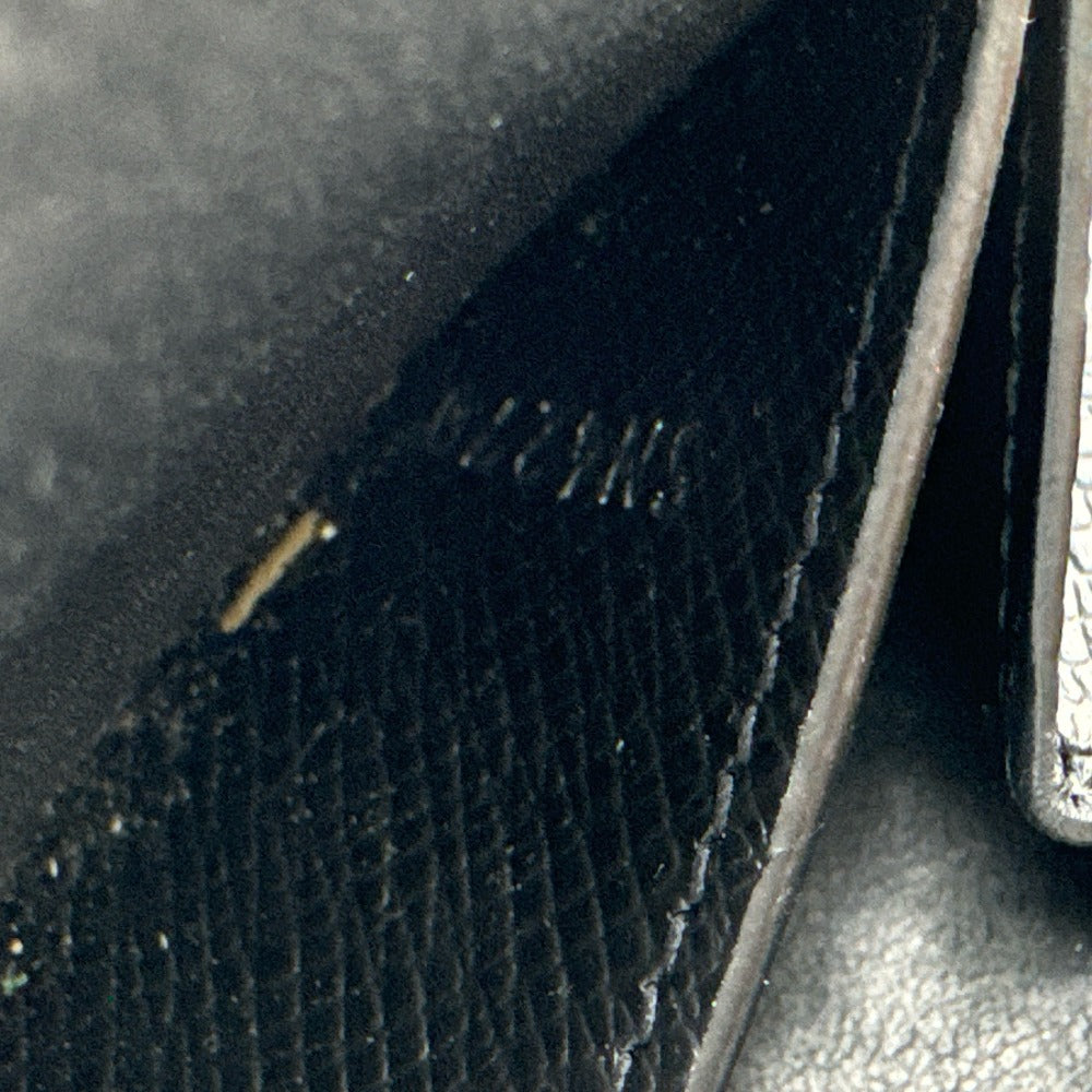 LOUIS VUITTON Coin case M30598 Taiga, Leather black Taiga Coin purse