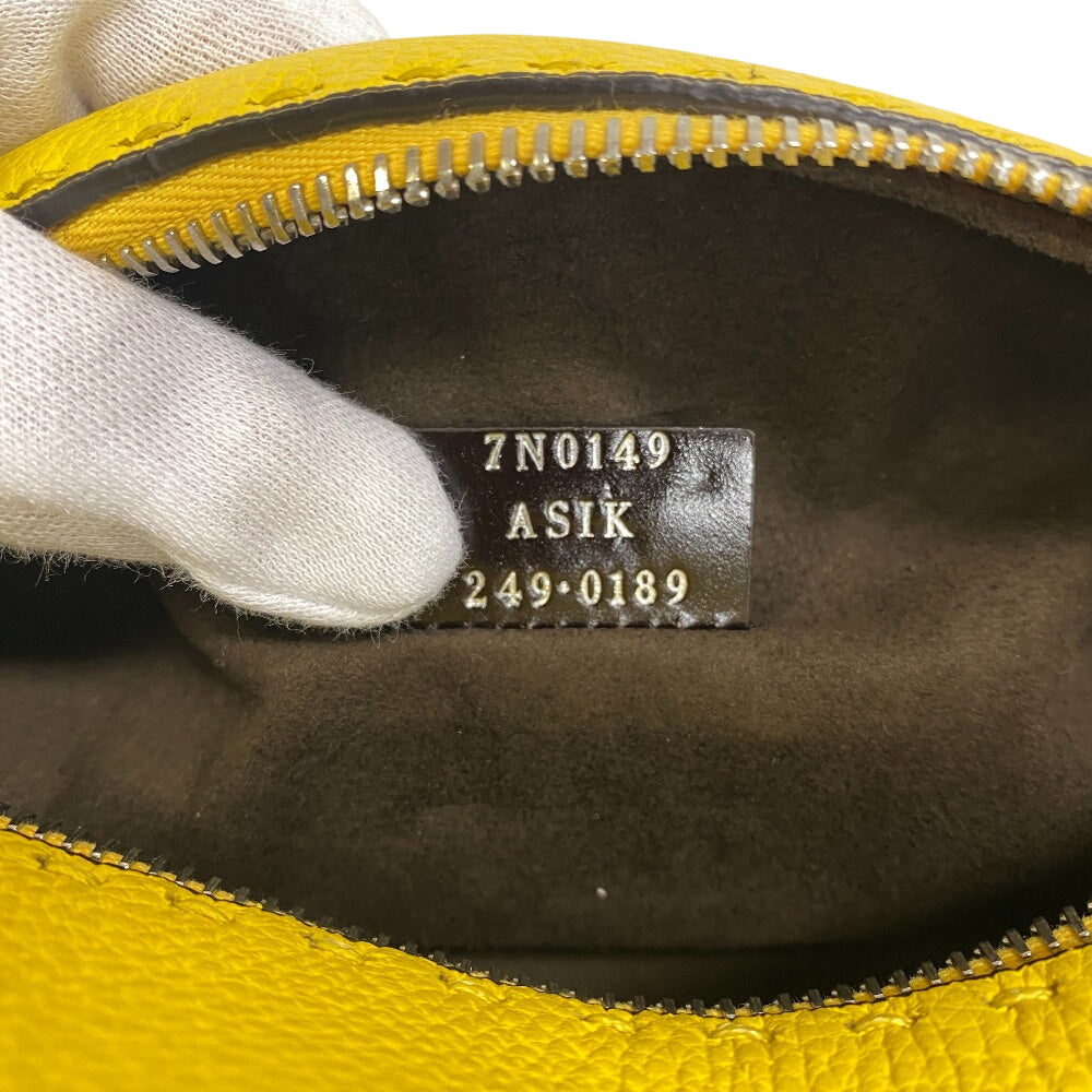 FENDI Clutch bag 7N0149 leather yellow FENDI FF