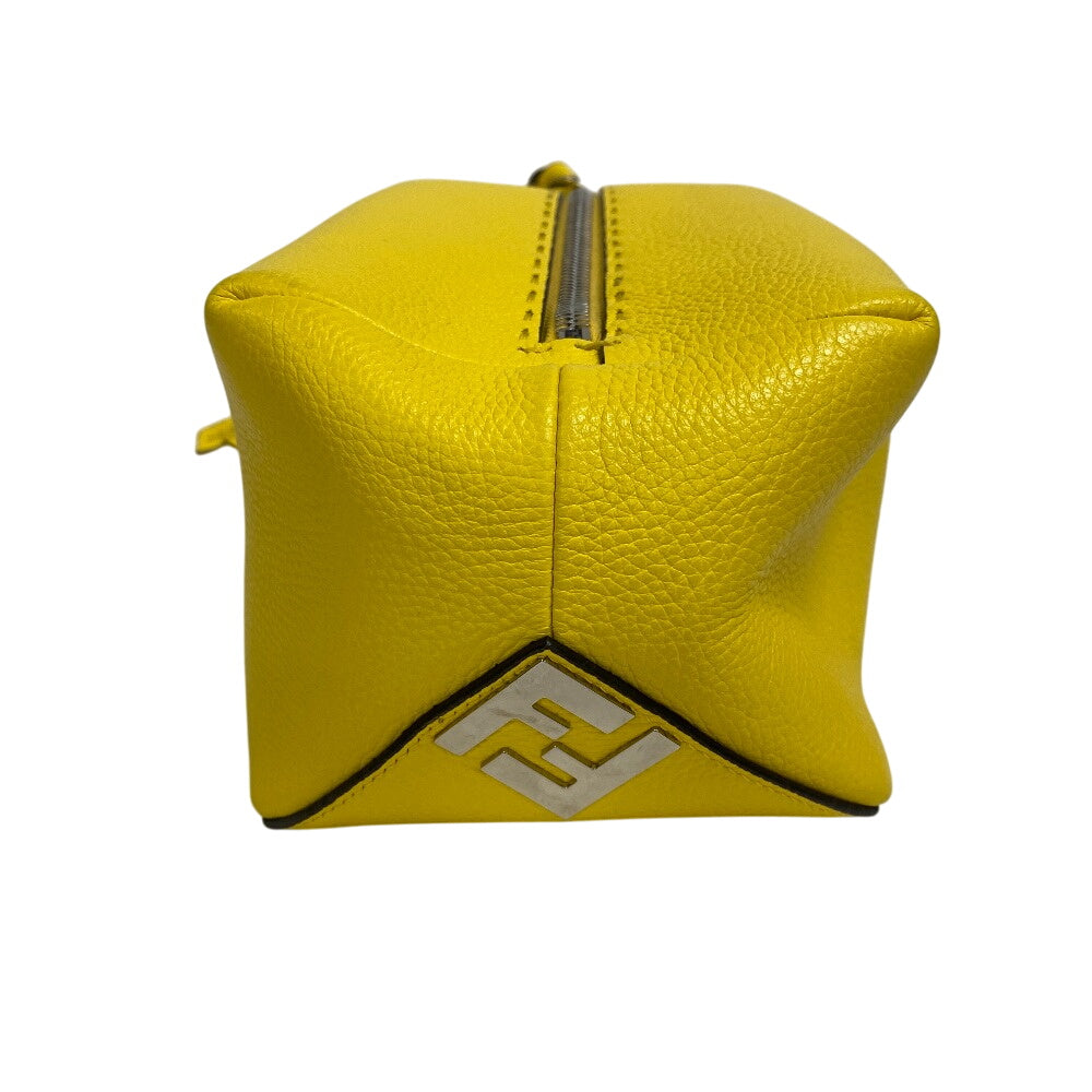 FENDI Clutch bag 7N0149 leather yellow FENDI FF