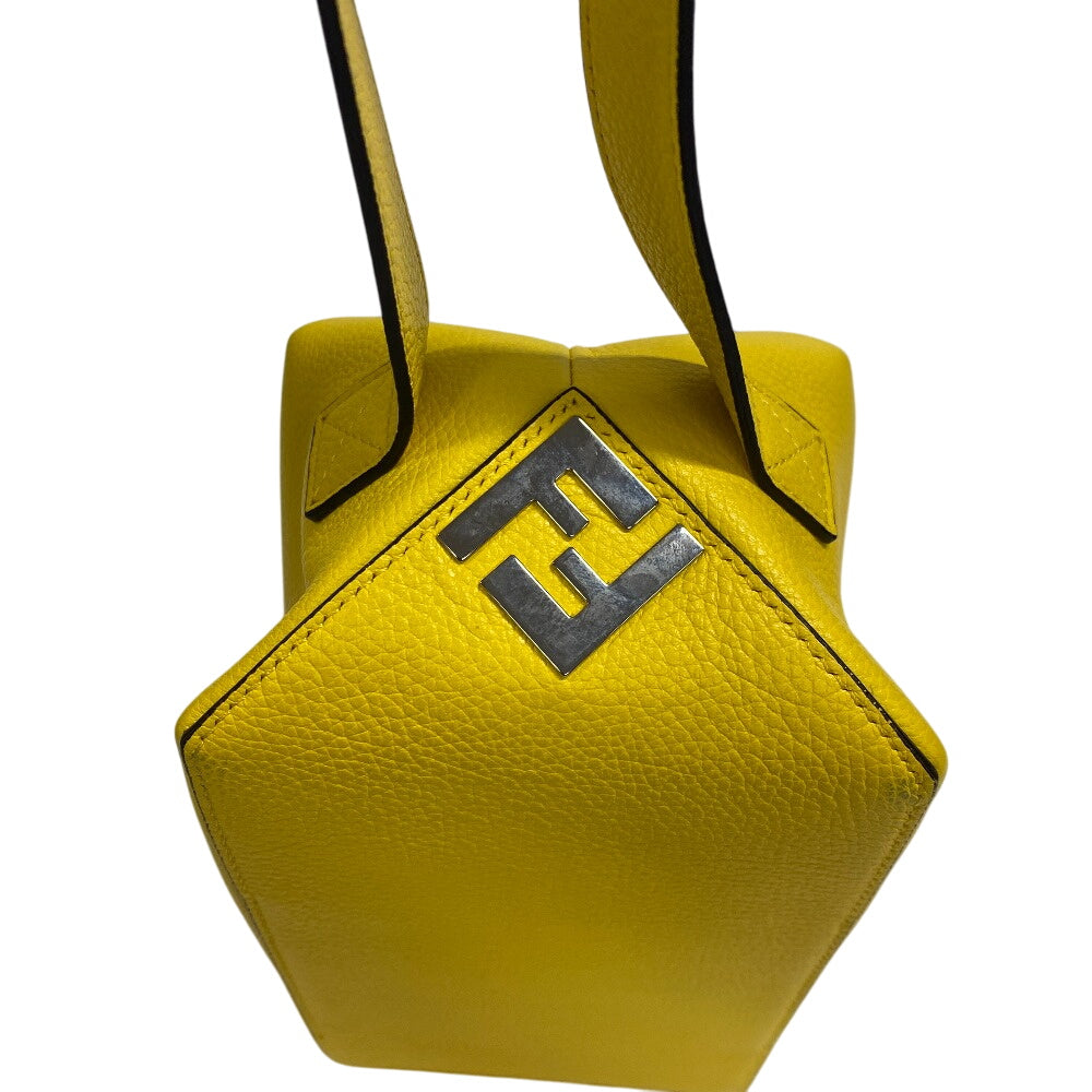 FENDI Clutch bag 7N0149 leather yellow FENDI FF