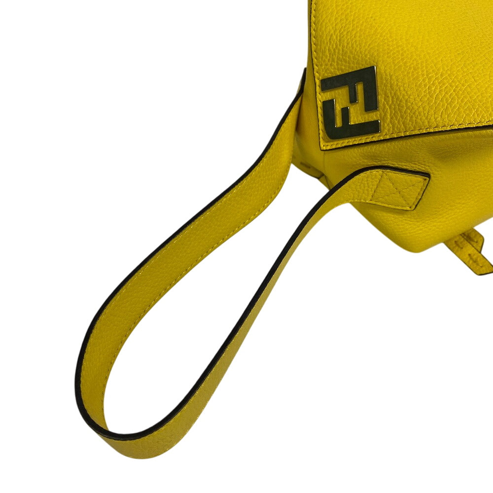 FENDI Clutch bag 7N0149 leather yellow FENDI FF