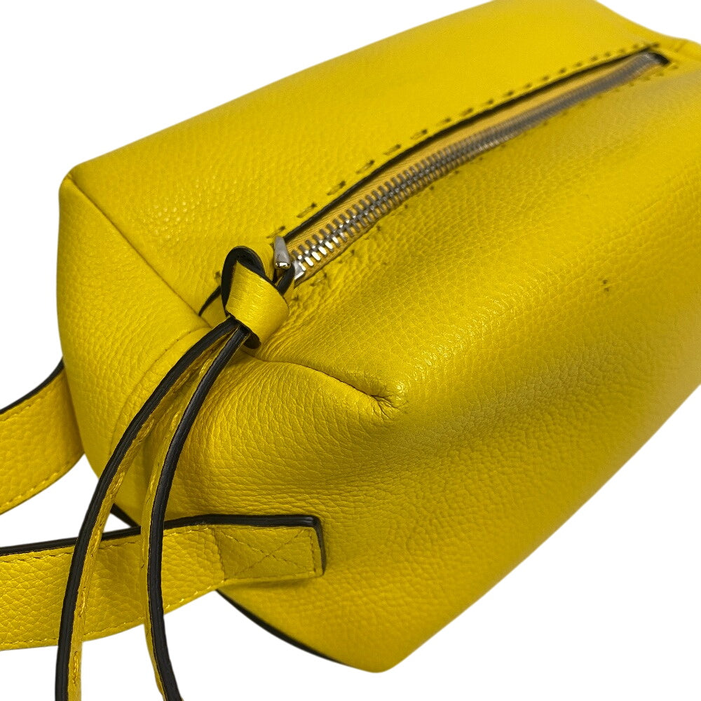 FENDI Clutch bag 7N0149 leather yellow FENDI FF