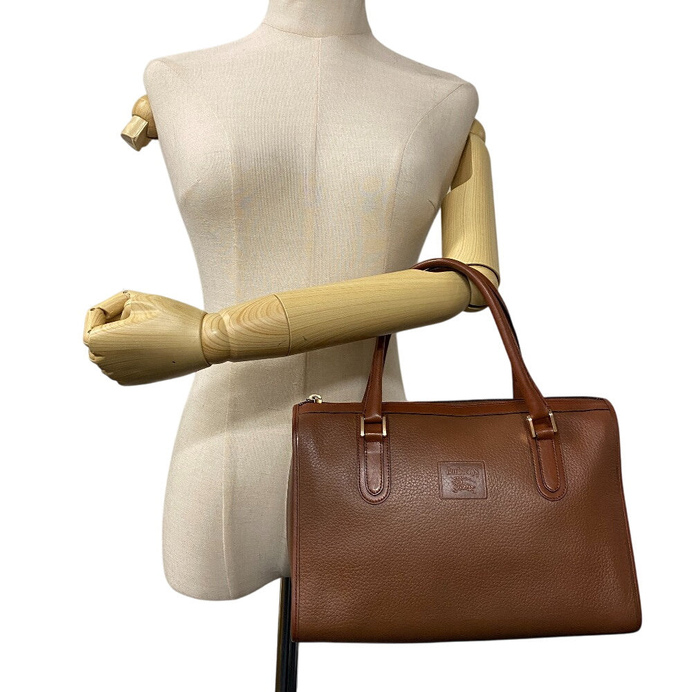 Burberrys Mini Boston Duffel bag Tobaco leather Brown