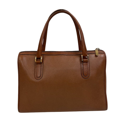 Burberrys Mini Boston Duffel bag Tobaco leather Brown