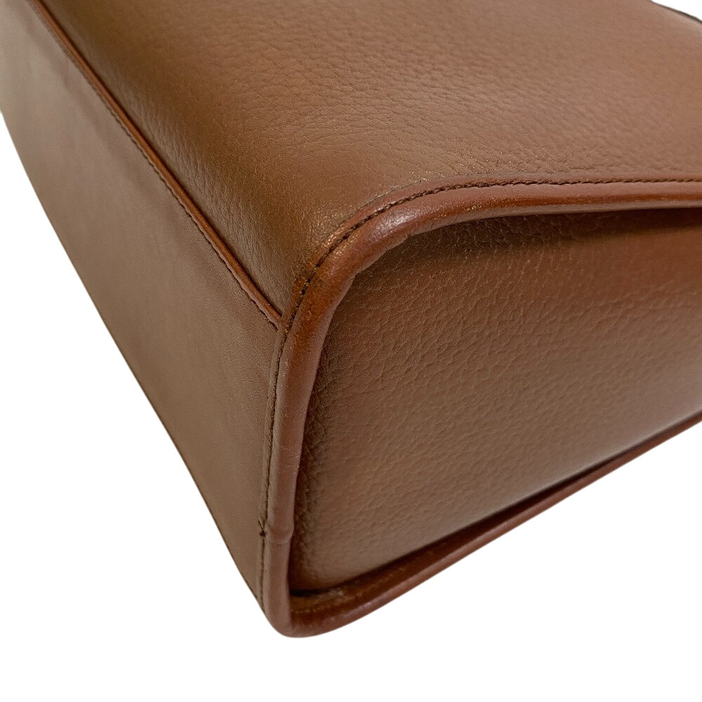 Burberrys Mini Boston Duffel bag Tobaco leather Brown