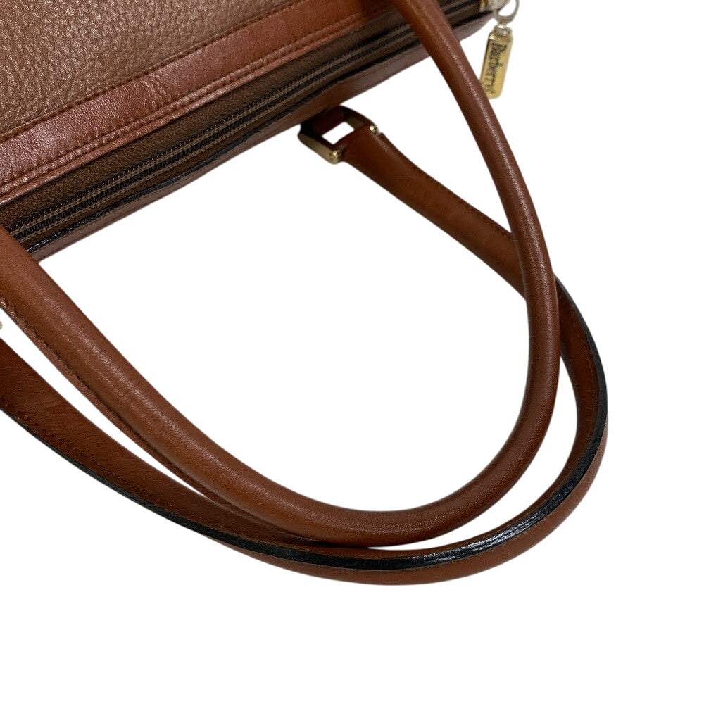 Burberrys Mini Boston Duffel bag Tobaco leather Brown