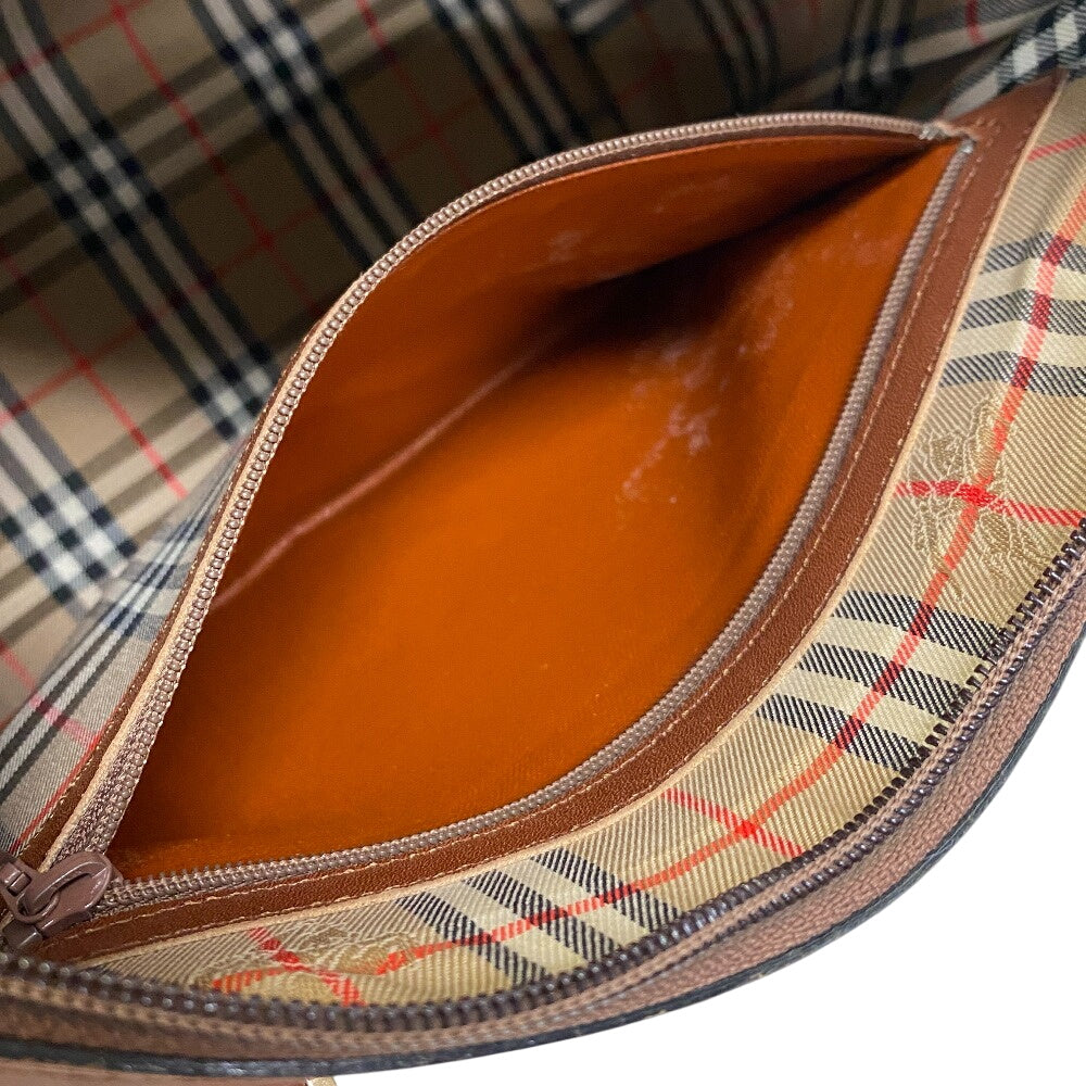 Burberrys Mini Boston Duffel bag Tobaco leather Brown