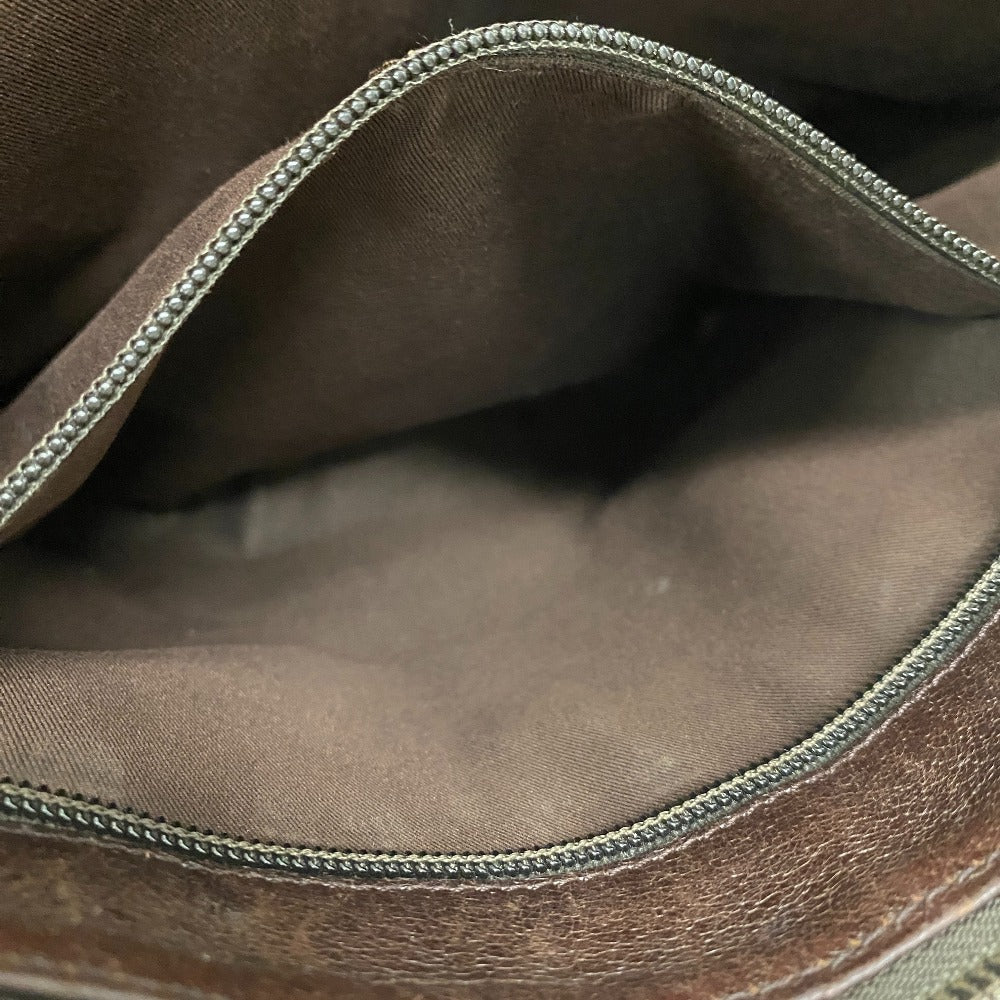 GUCCI Shoulder Bag 110054 PVC coated canvas Brown GG canvas