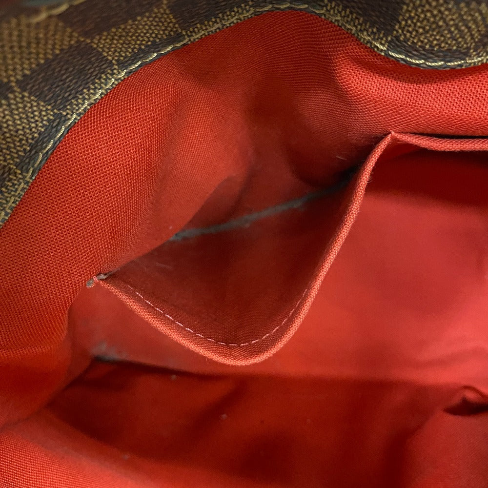 LOUIS VUITTON Handbag N41177 Leather, Cloth Brown Damier Hippopotamus roseberry