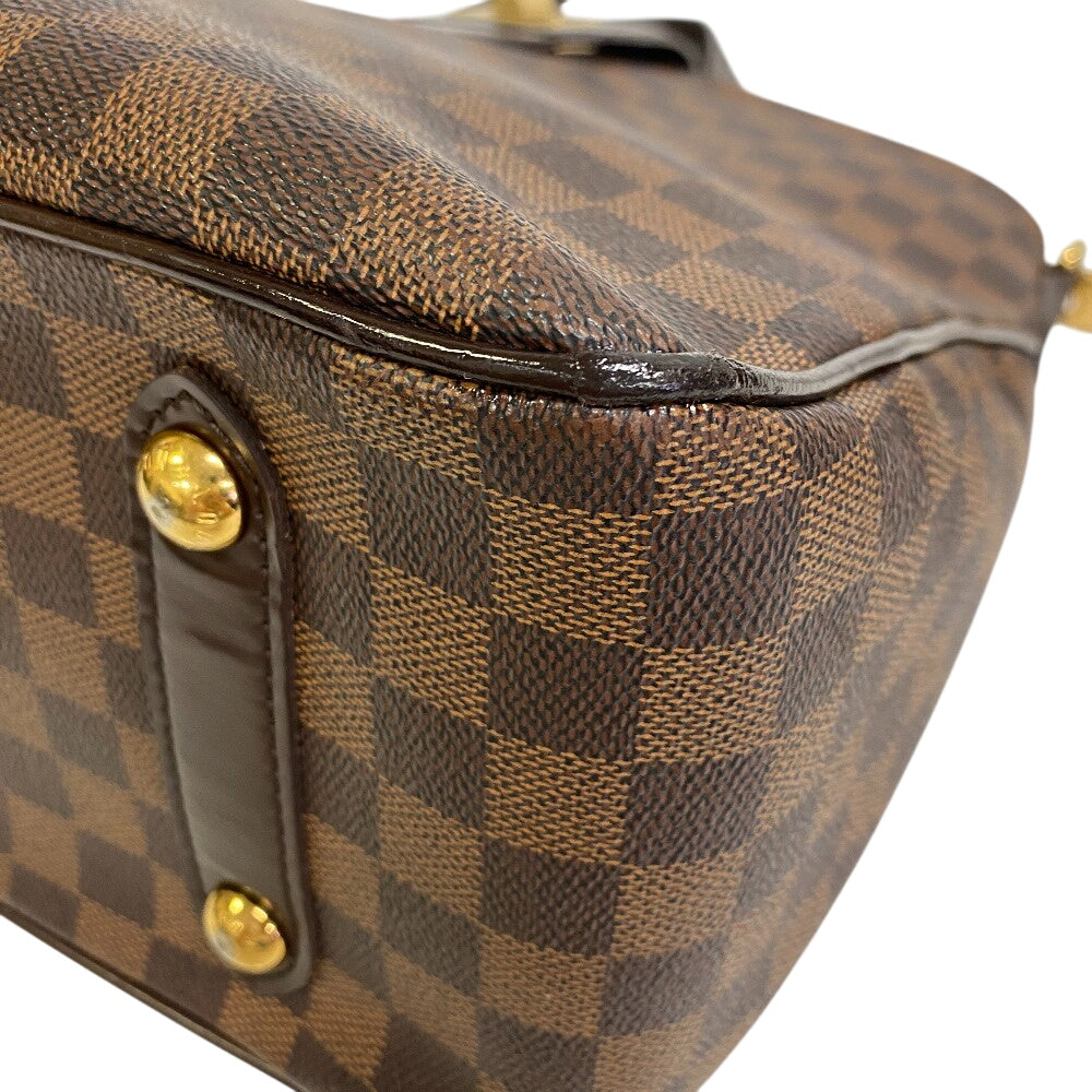 LOUIS VUITTON Handbag N41177 Leather, Cloth Brown Damier Hippopotamus roseberry