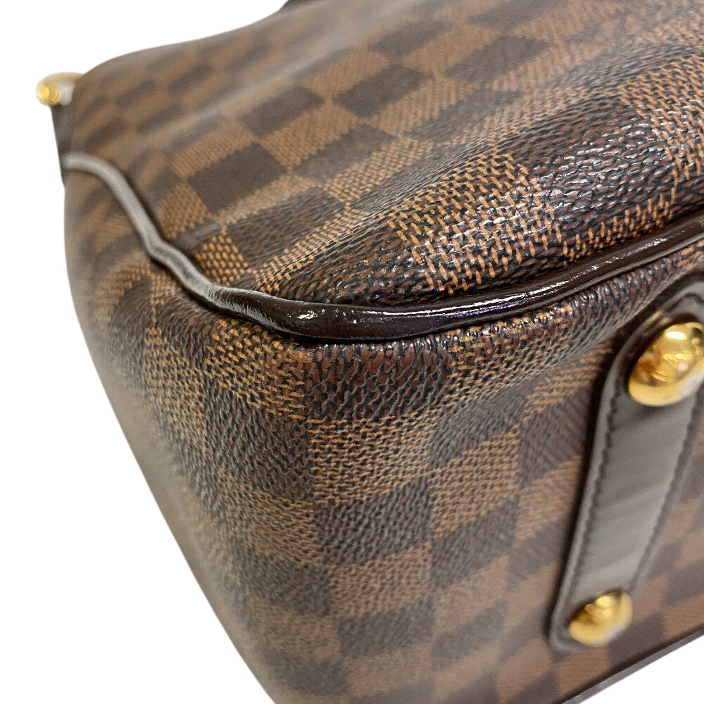 LOUIS VUITTON Handbag N41177 Leather, Cloth Brown Damier Hippopotamus roseberry