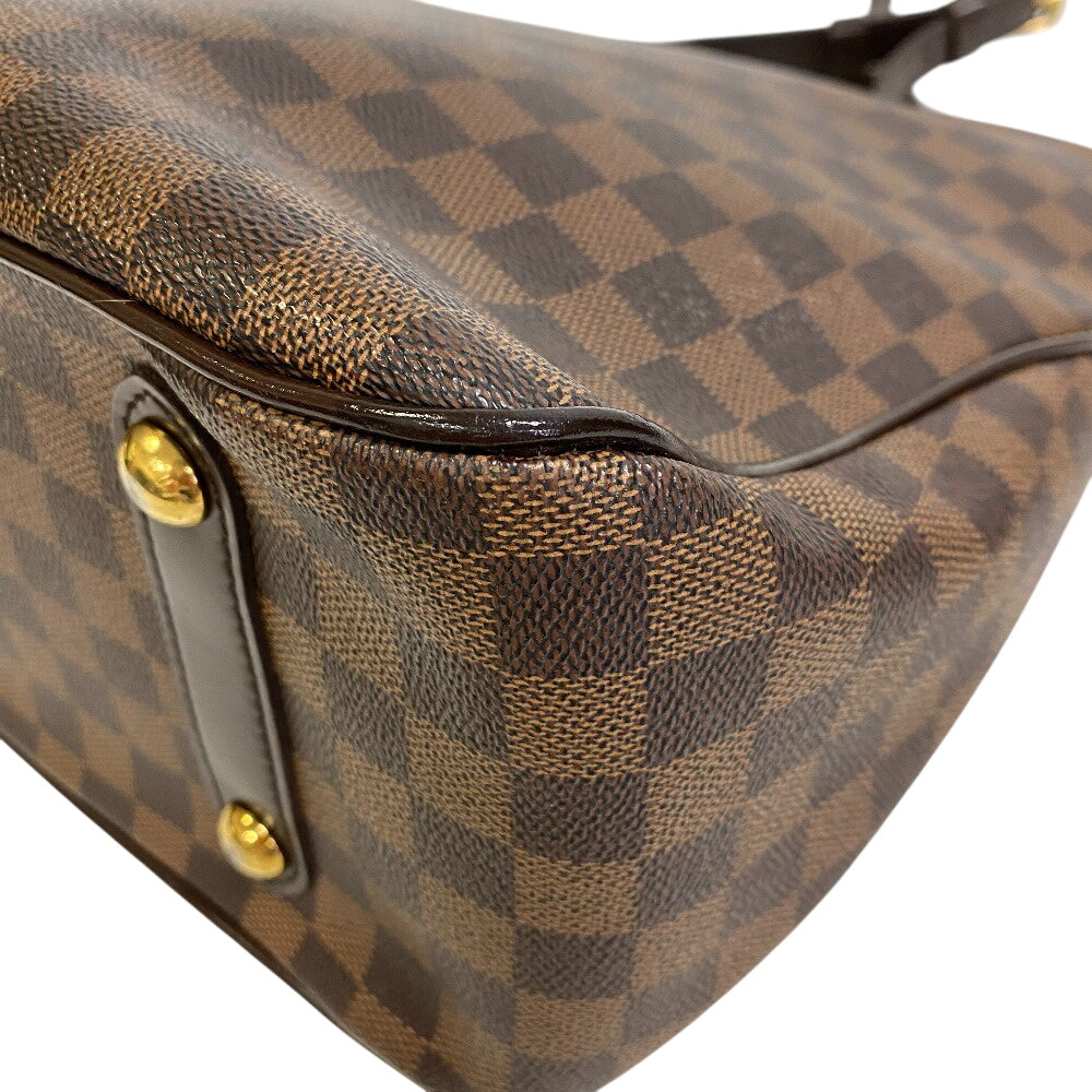 LOUIS VUITTON Handbag N41177 Leather, Cloth Brown Damier Hippopotamus roseberry