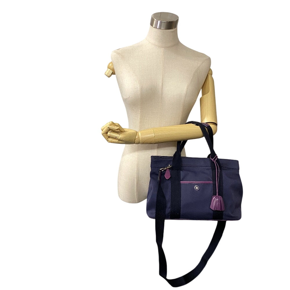 LOEWE Shoulder Bag canvas purple anagram