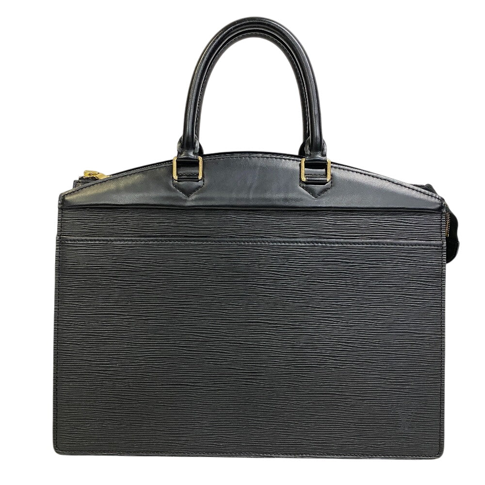 LOUIS VUITTON Business bag M48182 leather Noir Epi Riviera