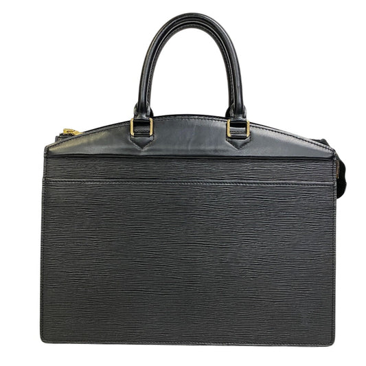 LOUIS VUITTON Business bag M48182 leather Noir Epi Riviera