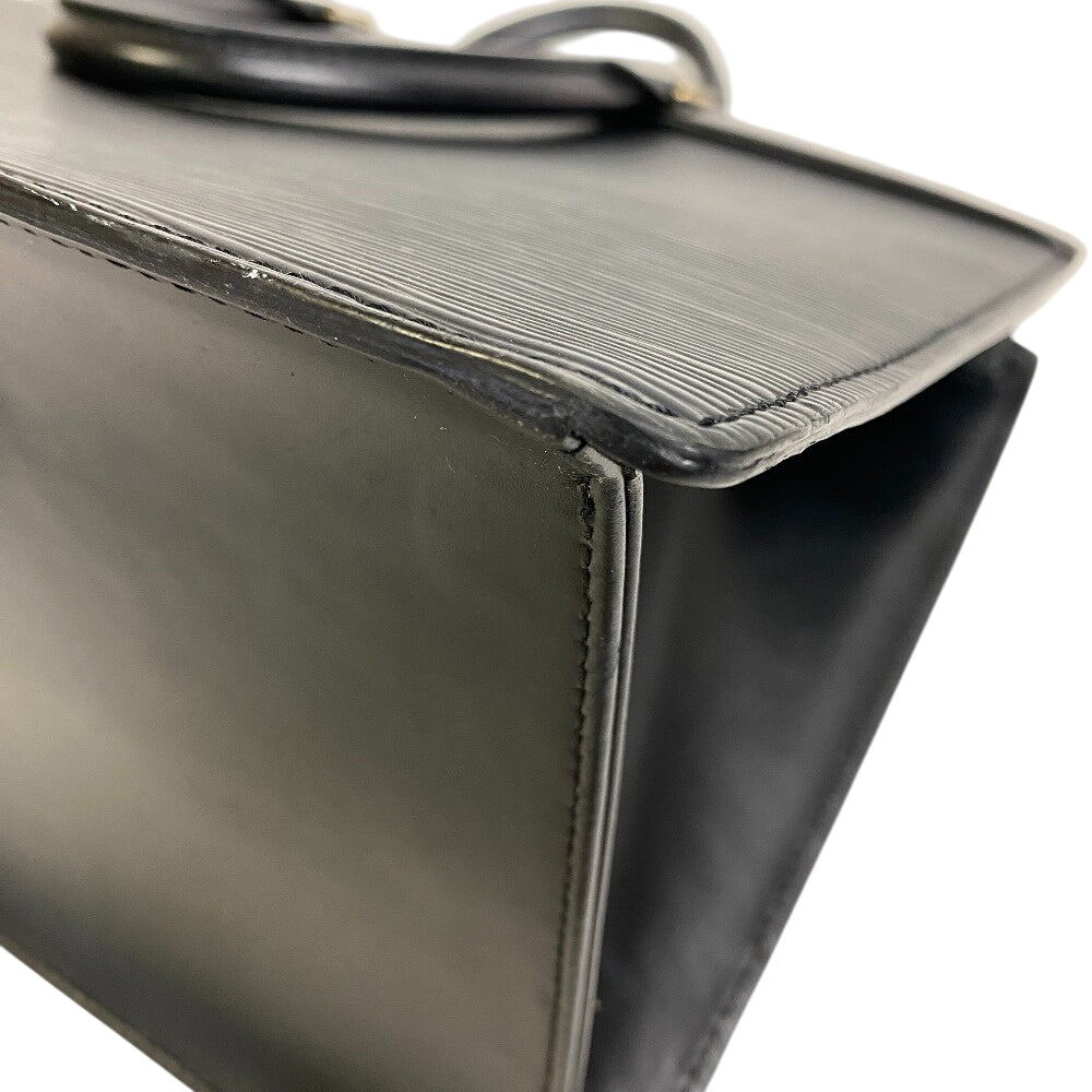 LOUIS VUITTON Business bag M48182 leather Noir Epi Riviera