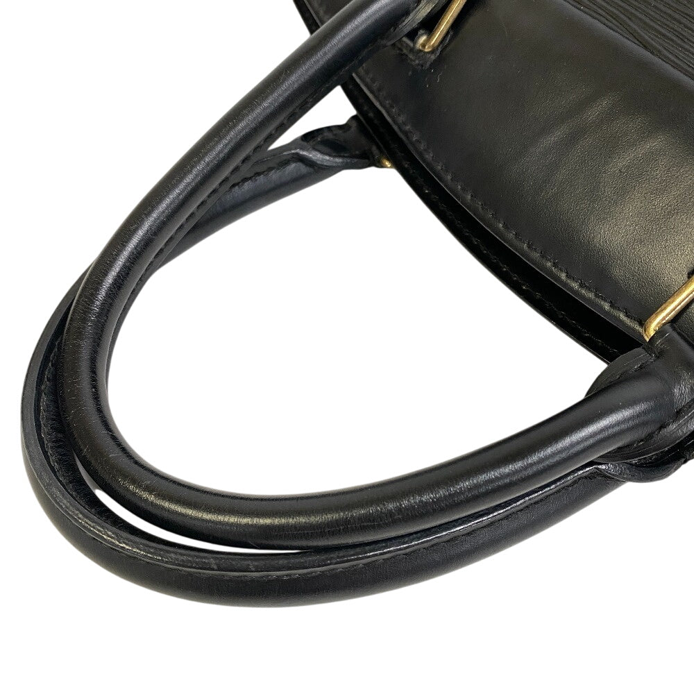 LOUIS VUITTON Business bag M48182 leather Noir Epi Riviera