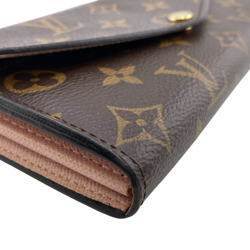 LOUIS VUITTON Long Wallet Purse M62235 Monogram Brown Portefeuille Sara