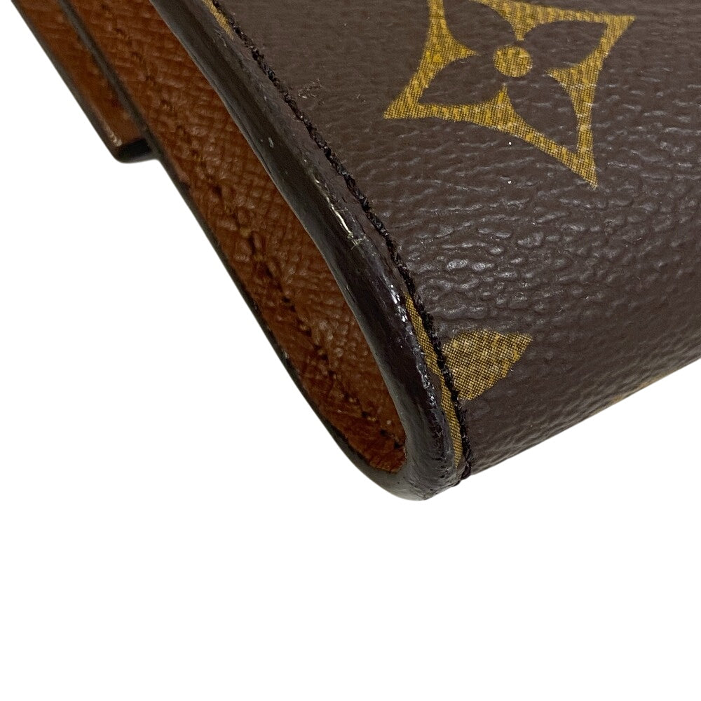 LOUIS VUITTON Clutch bag M51801 leather Brown Monogram Porto envelope