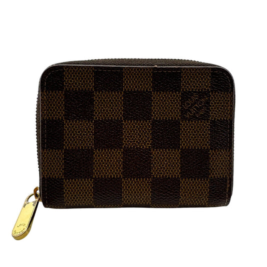 LOUIS VUITTON Coin case N63070 Damier Brown Damier Pattern Zip around purse