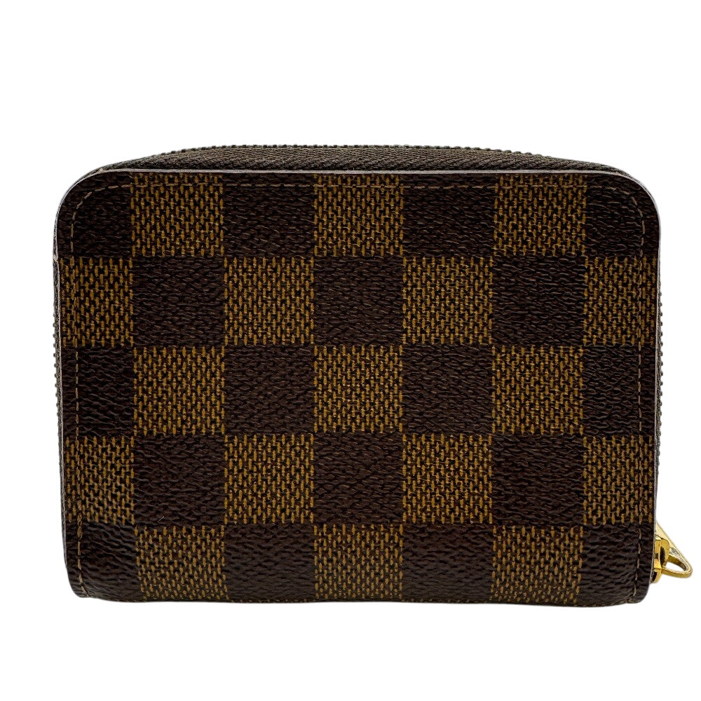 LOUIS VUITTON Coin case N63070 Damier Brown Damier Pattern Zip around purse