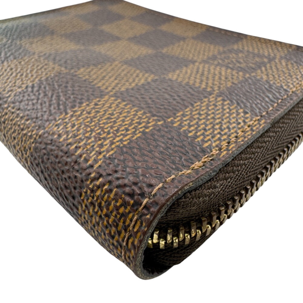 LOUIS VUITTON Coin case N63070 Damier Brown Damier Pattern Zip around purse