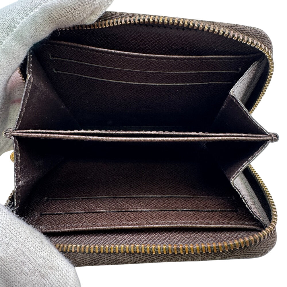 LOUIS VUITTON Coin case N63070 Damier Brown Damier Pattern Zip around purse