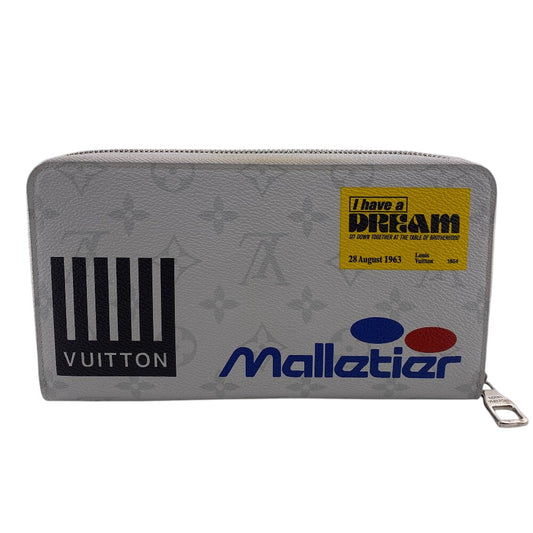 LOUIS VUITTON Long Wallet Purse M67824 Patent leather white Monogram logo organizer