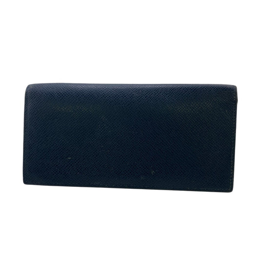 LOUIS VUITTON Long Wallet Purse M64508 leather Navy Taiga Portefeuille Alexander NM