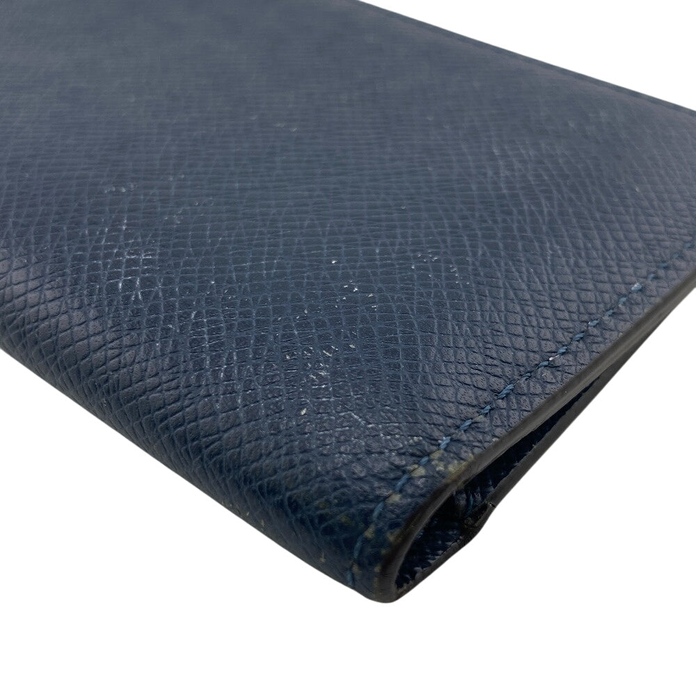 LOUIS VUITTON Long Wallet Purse M64508 leather Navy Taiga Portefeuille Alexander NM